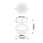 FG104-1 Zidna spot lampa 1xGU10