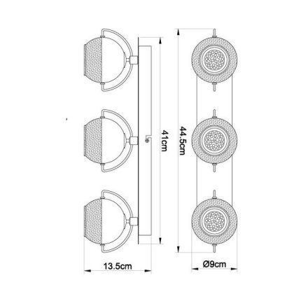 FG104-3 Spot lampa 3xGU10 FORMA CORMEL