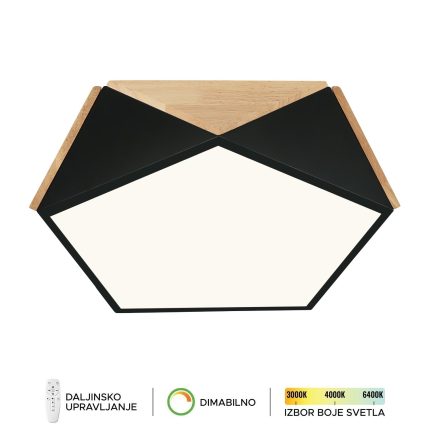 LED plafonska lampa F2810-24C BK+WD-Cormel-FORMA