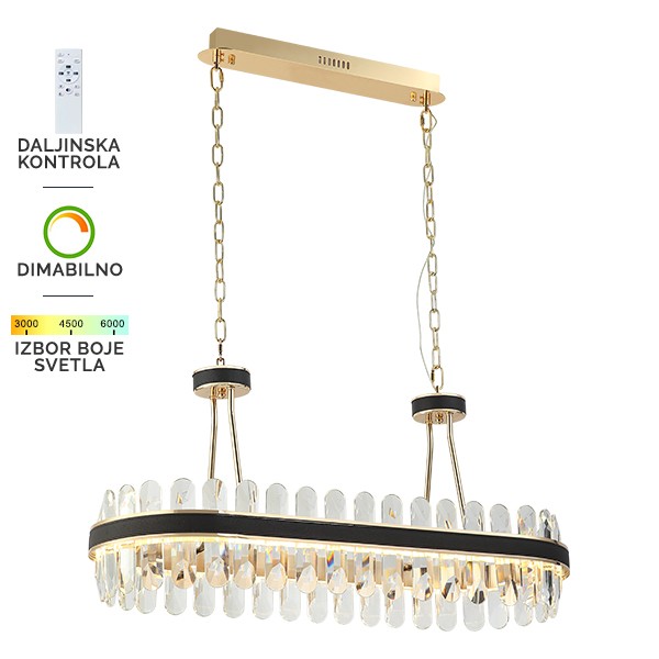LED visilica KP4003-100V BK+GD-Cormel-FORMA LED visilica KP4003-100V BK+GD-Cormel-FORMA
