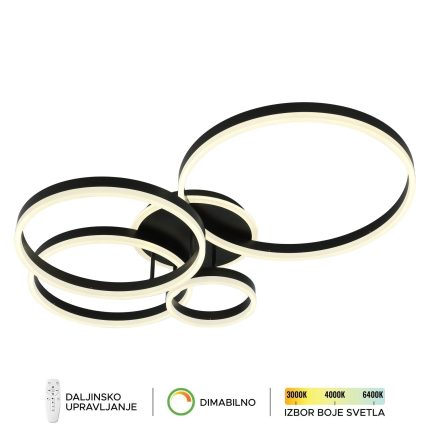 LED plafonska lampa F2047-132C BK-Cormel-FORMA