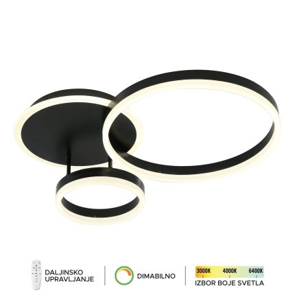 LED plafonska lampa F2047-66C BK-Cormel-FORMA