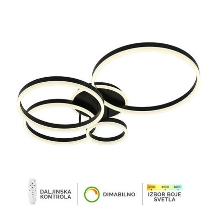 LED plafonska lampa F2047-132C BK-Cormel-FORMA