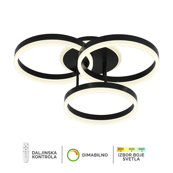 LED plafonska lampa F2047-82C BK-Cormel-FORMA LED plafonska lampa F2047-82C BK-Cormel-FORMA