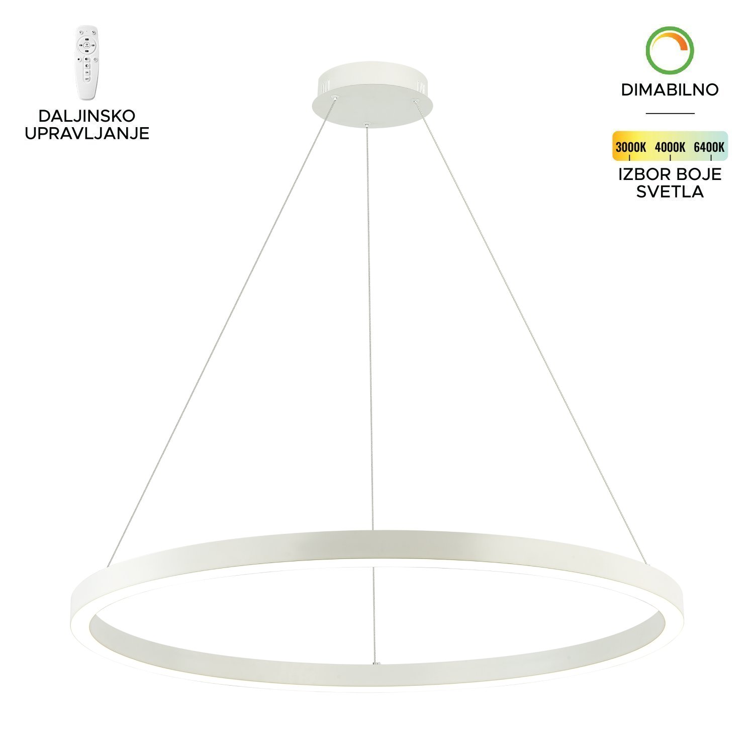 LED visilica F2048-70V WH-Cormel-FORMA