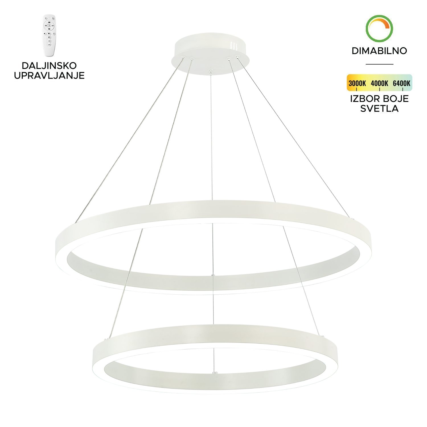 LED visilica F2048-100V WH-Cormel-FORMA