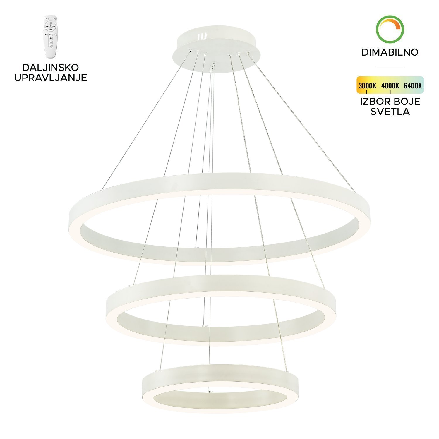 LED visilica F2048-130V WH-Cormel-FORMA