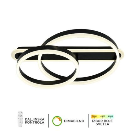 LED plafonska lampa F2047-76P BK-Cormel-FORMA