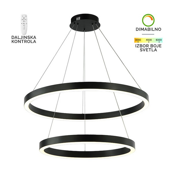 LED visilica F2048-100V BK-Cormel-FORMA