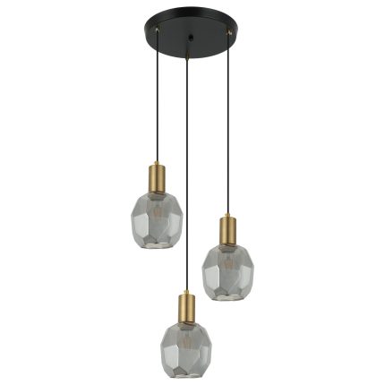 Viseća lampa F7039-3V BK+SM-Cormel-FORMA