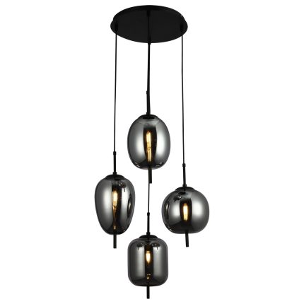 Luster F4014-4L BK+SM-Cormel-FORMA