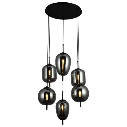 Luster F4014-6L BK+SM-Cormel-FORMA