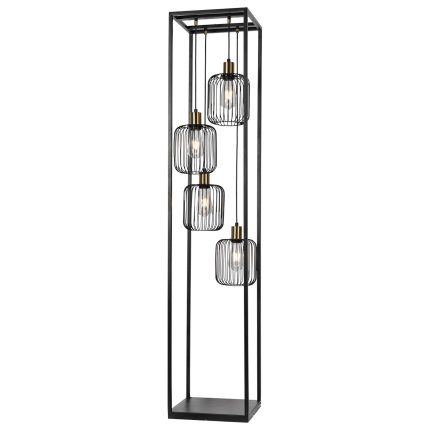 Podna lampa F7044-4F BK+SG - Cormel-FORMA