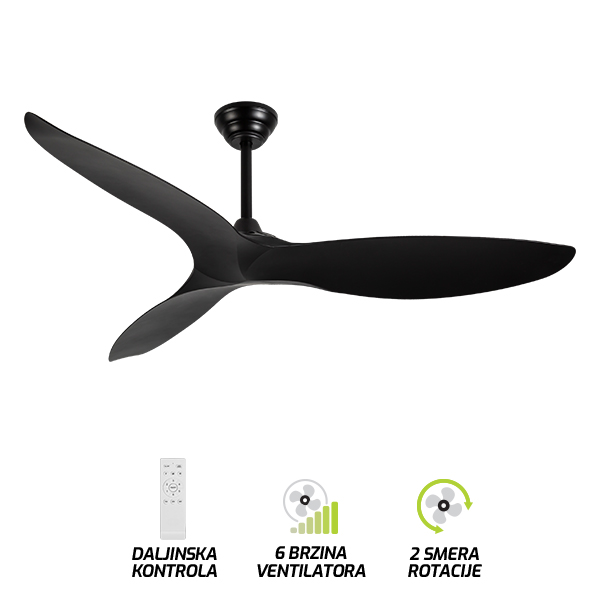 Plafonski ventilator FV3103-142 BK-Cormel-FORMA Plafonski ventilator FV3103-142 BK-Cormel-FORMA
