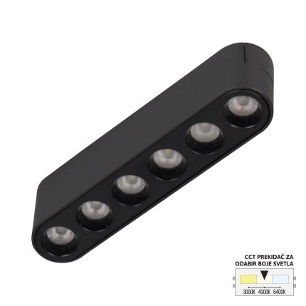 LED magnetna svetiljka CCT ULTRA SLIM FMS2001-6 BK-Cormel-FORMA