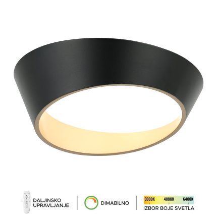 LED plafonska lampa F2098-64C BK+SG-Cormel-FORMA