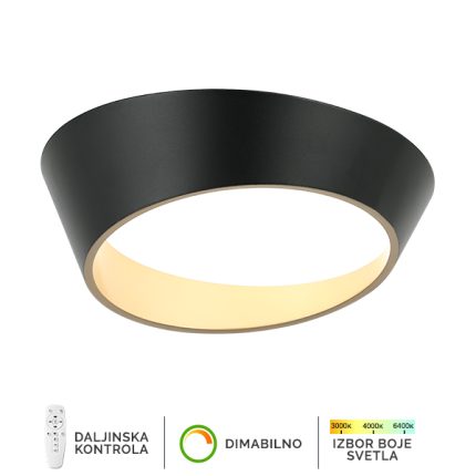 LED plafonska lampa F2098-64C BK+SG-Cormel-FORMA
