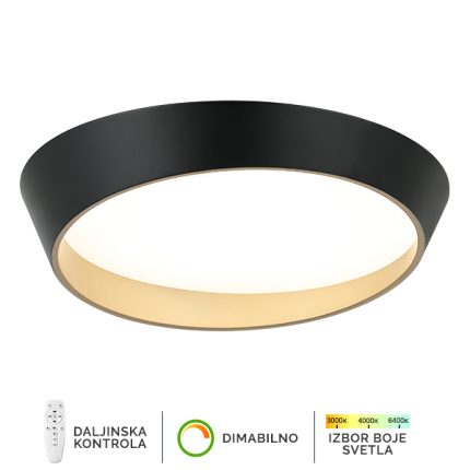 LED plafonska lampa F2098-75C BK+SG-Cormel-FORMA