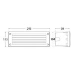 Ugradna LED lampa LETI 300 GL BK-Cormel-FORMA