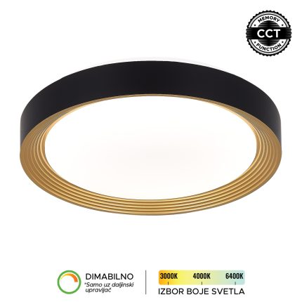 LED plafonjera LP-405-54R BK+SG-Cormel-FORMA