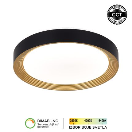 LED plafonjera LP-405-28R BK+SG-Cormel-FORMA