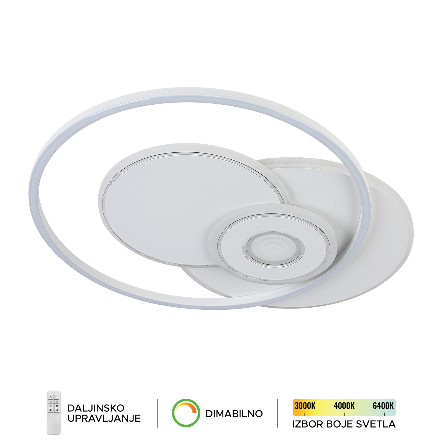 LED plafonska lampa F2103-36C WH-Cormel-FORMA